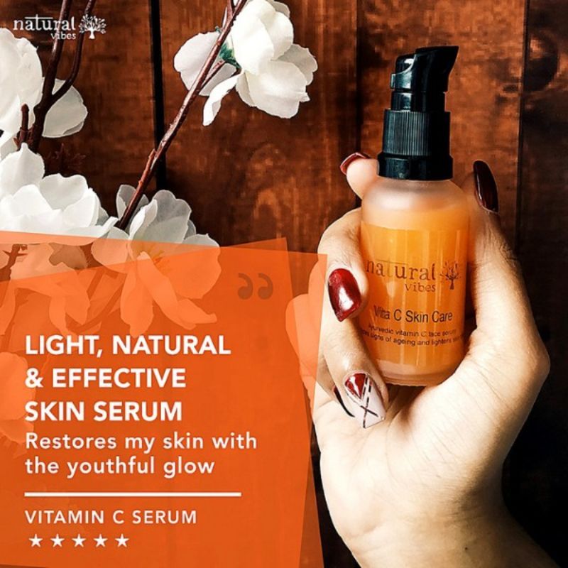 Natural Vibes Ayurvedic Vitamin C Skin Care Face Serum