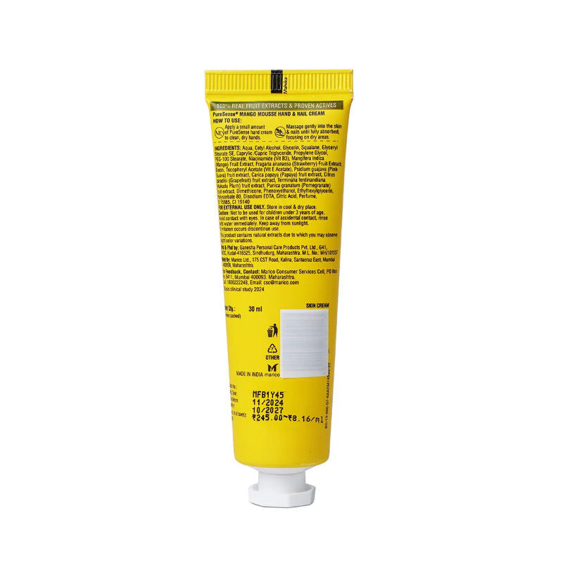 PureSense Mango Mousse Non Sticky Hand And Nail Biotin Cream