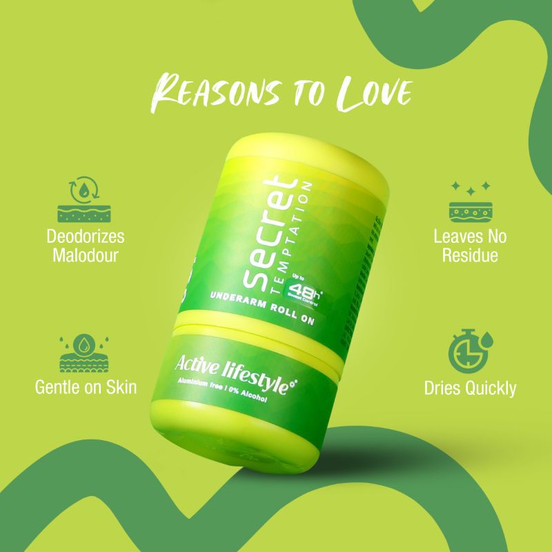 Secret Temptation Active Lifestyle Roll-On For Women