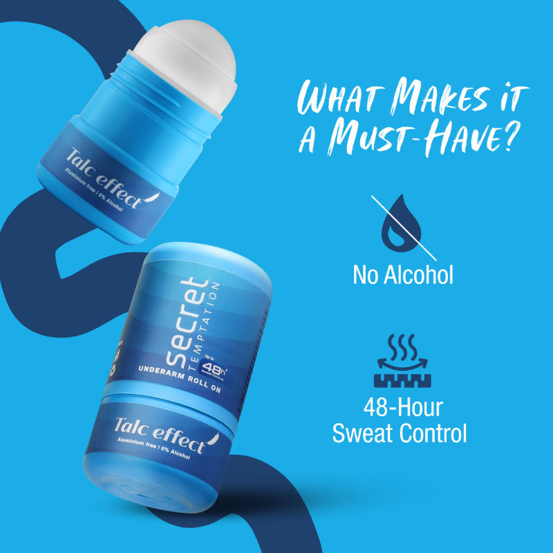 Secret Temptation Talc Effect Roll-On For Women