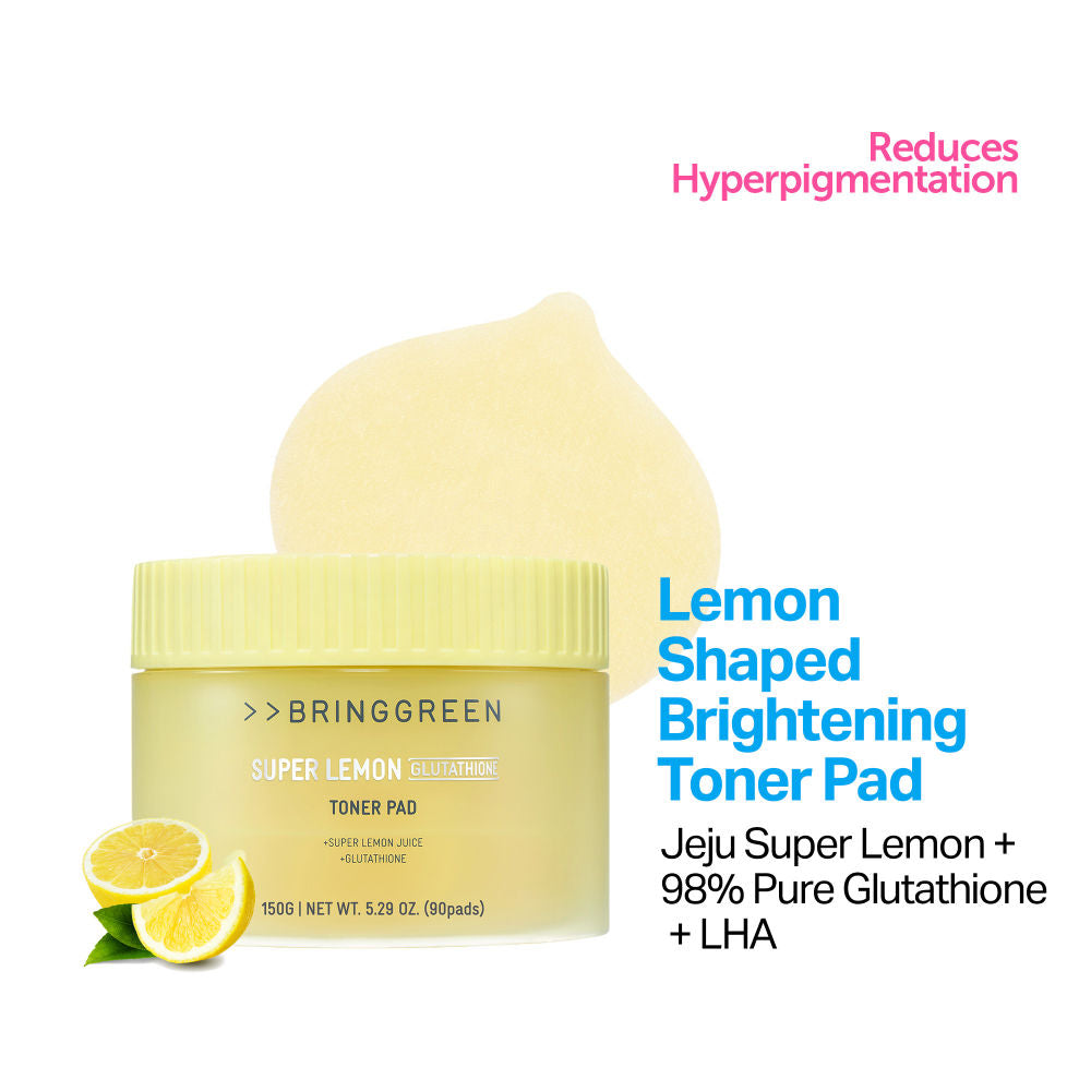 BRING GREEN Super Lemon Glutathione Toner Pad