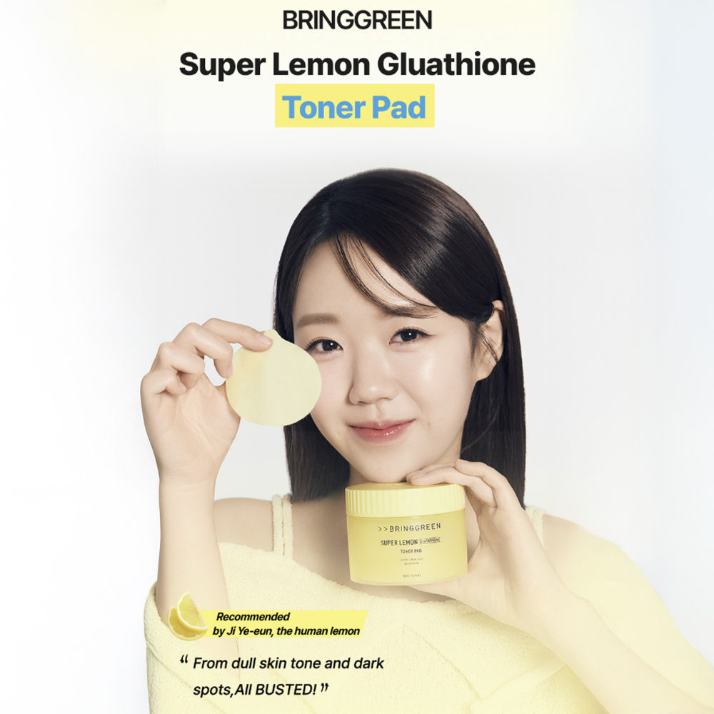 BRING GREEN Super Lemon Glutathione Toner Pad