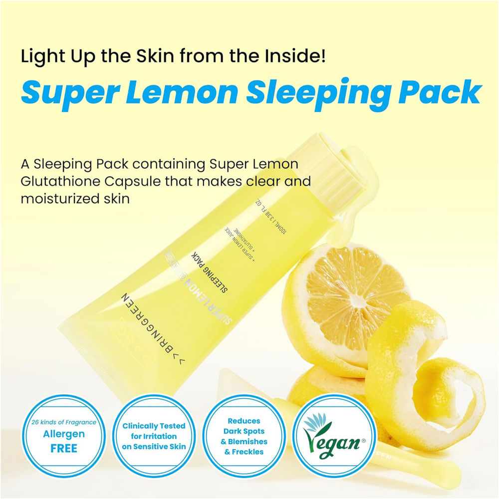 BRING GREEN Super Lemon Glutathione Sleeping Pack