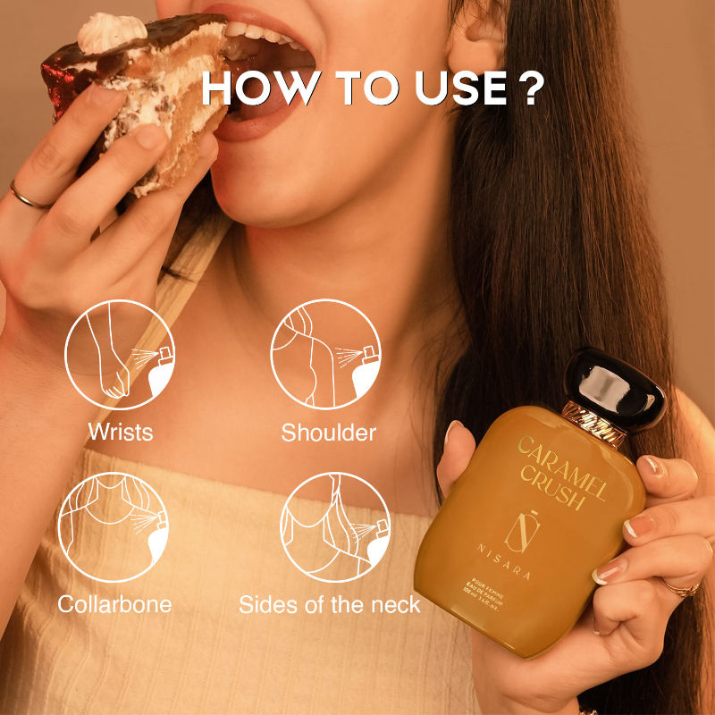 NISARA Caramel Crush - Perfume For Women,Eau De Parfum,Long Lasting Caramel Fragrance
