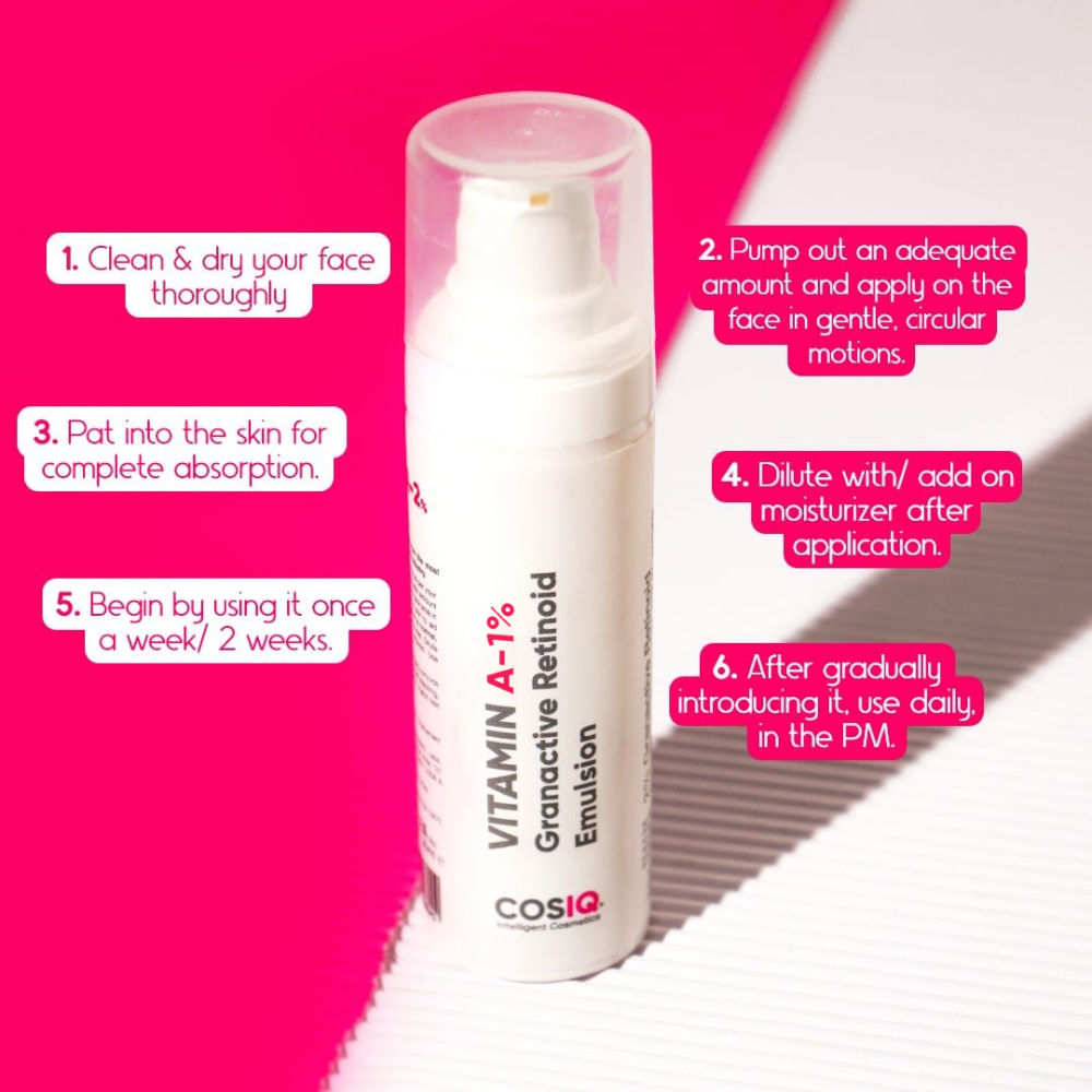 Cos-IQ Vitamin A-1% Granactive Retinoid Emulsion Anti Ageing & Anti Acne Face Serum