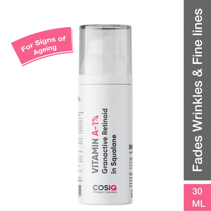 Cos-IQ Vitamin A-1% Granactive Retinoid In Squalane Anti Ageing & Anti Acne Face Serum