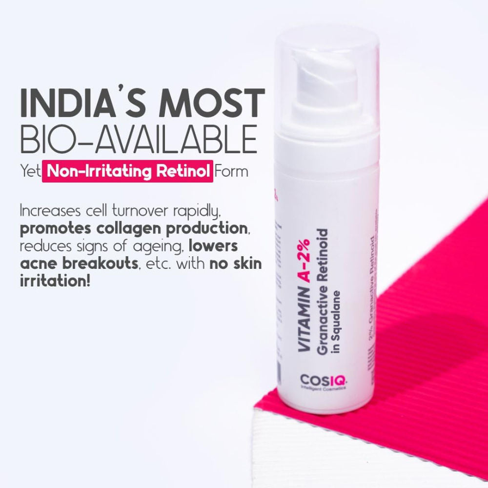 Cos-IQ Vitamin A-2% Granactive Retinoid In Squalane Anti Ageing & Anti Acne Face Serum