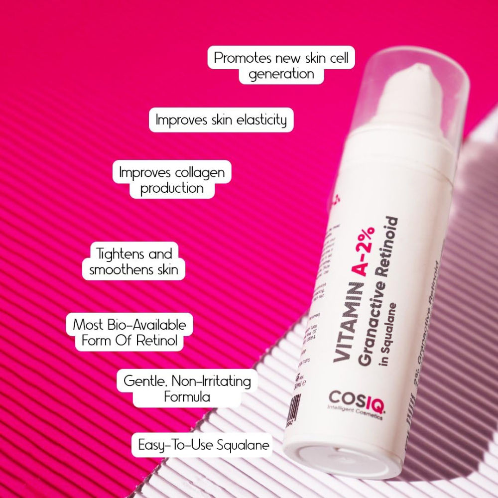 Cos-IQ Vitamin A-2% Granactive Retinoid In Squalane Anti Ageing & Anti Acne Face Serum