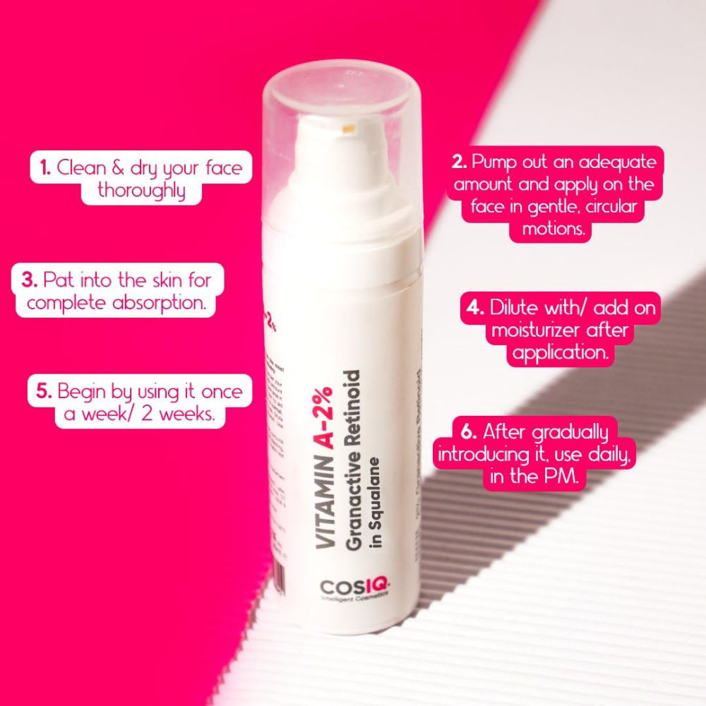 Cos-IQ Vitamin A-2% Granactive Retinoid In Squalane Anti Ageing & Anti Acne Face Serum