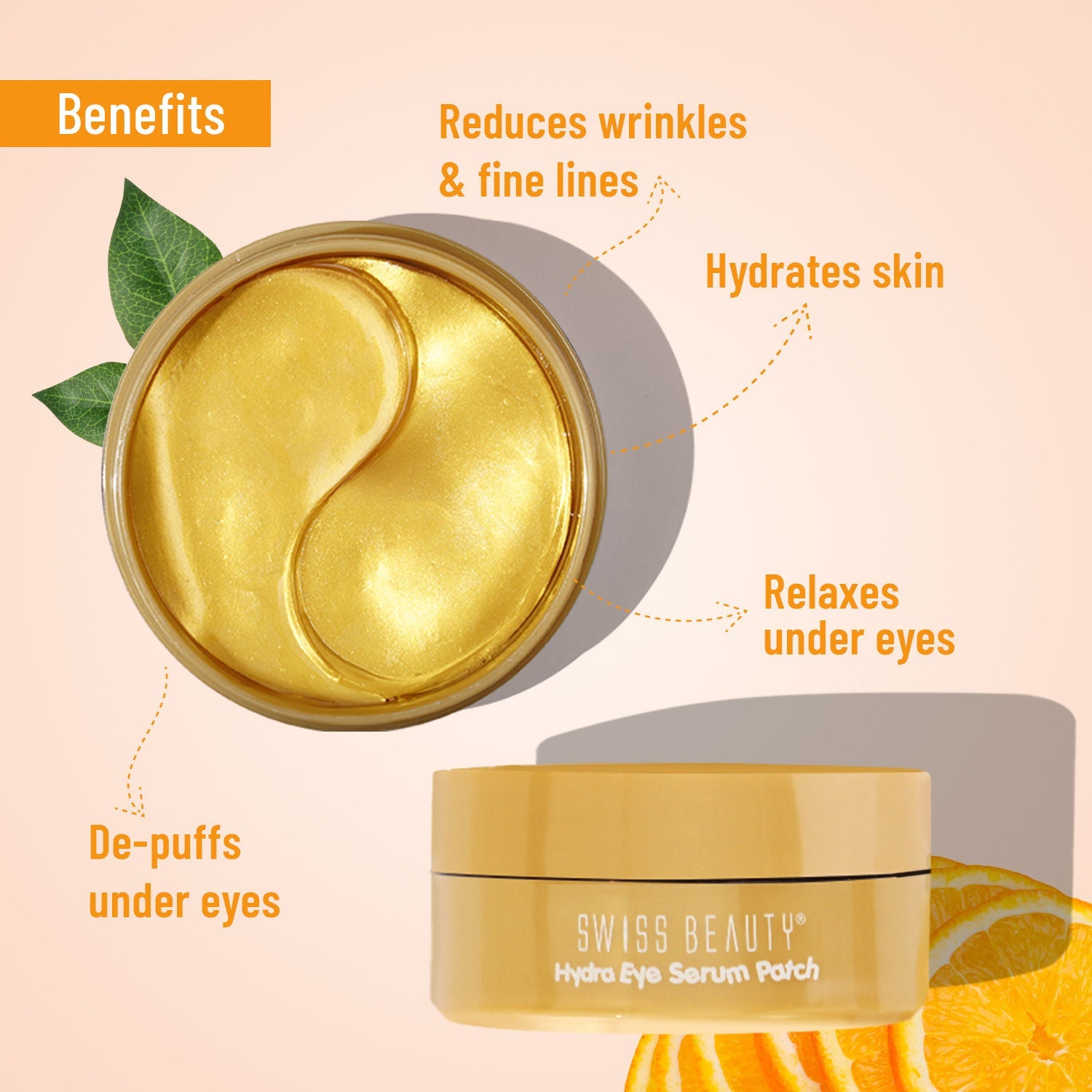Swiss Beauty Hydra Eye Serum Patches For Dark Circles And Puffiness , Hydrate Skin