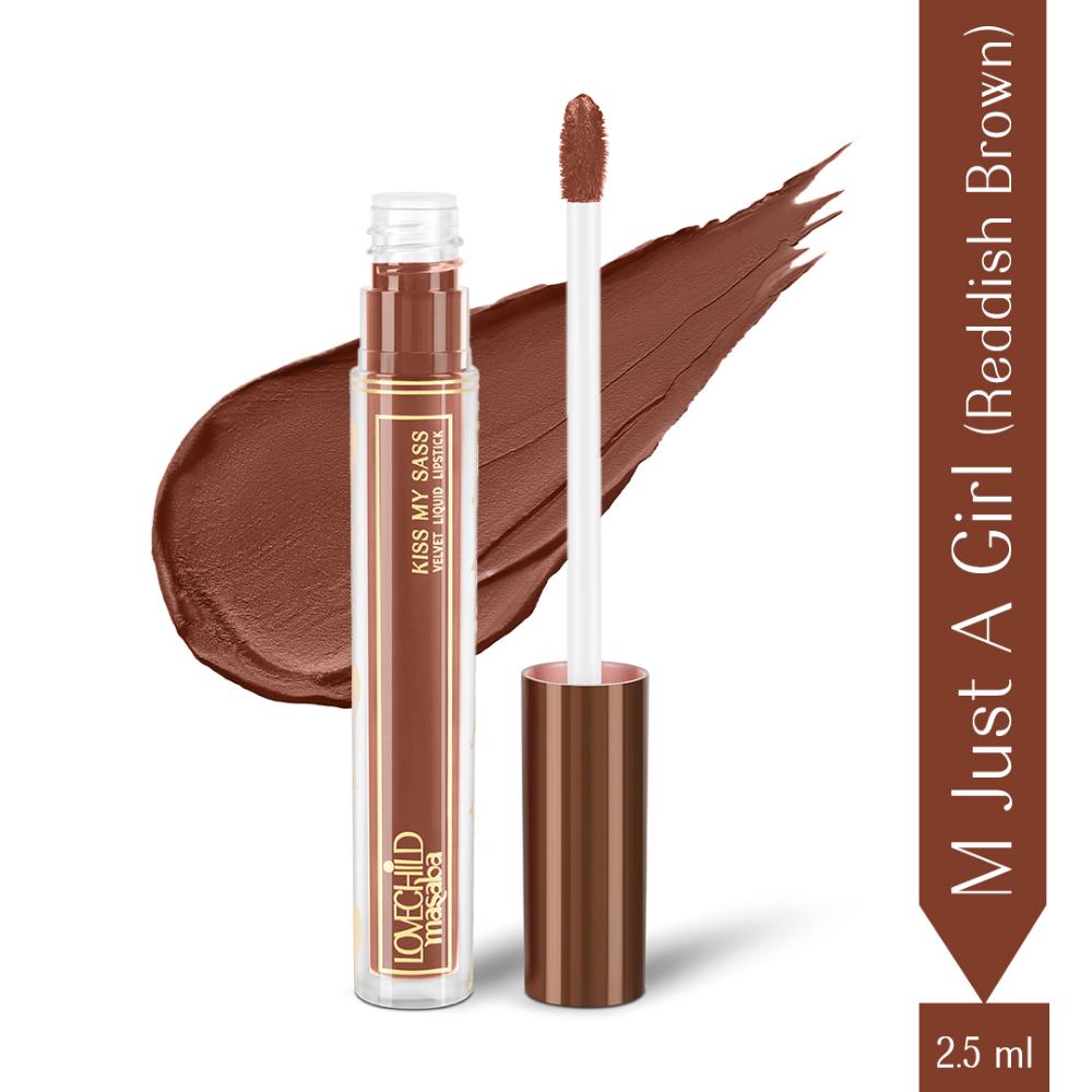 LoveChild Masaba Transfer-proof Long-lasting Velvet Liquid Lipstick, Enriched with Hyaluronic Acid and Kaolin Clay