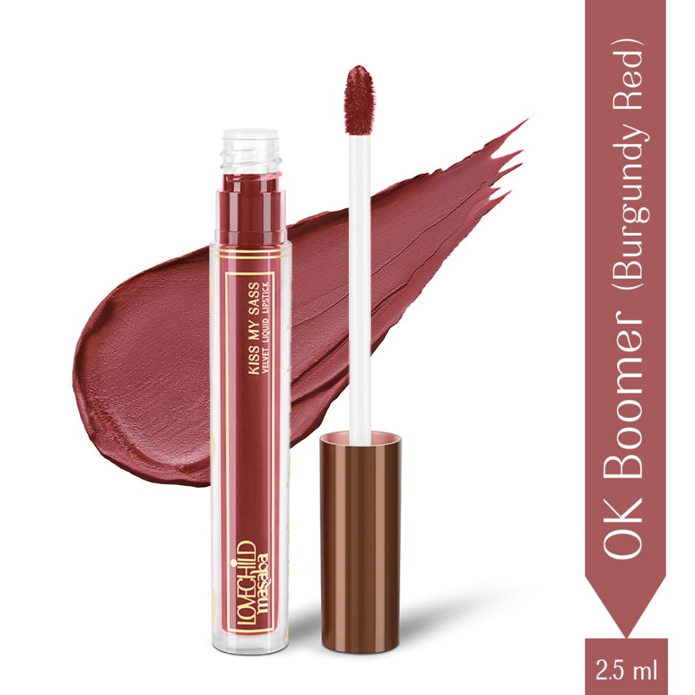 LoveChild Masaba Transfer-proof Long-lasting Velvet Liquid Lipstick, Enriched with Hyaluronic Acid and Kaolin Clay