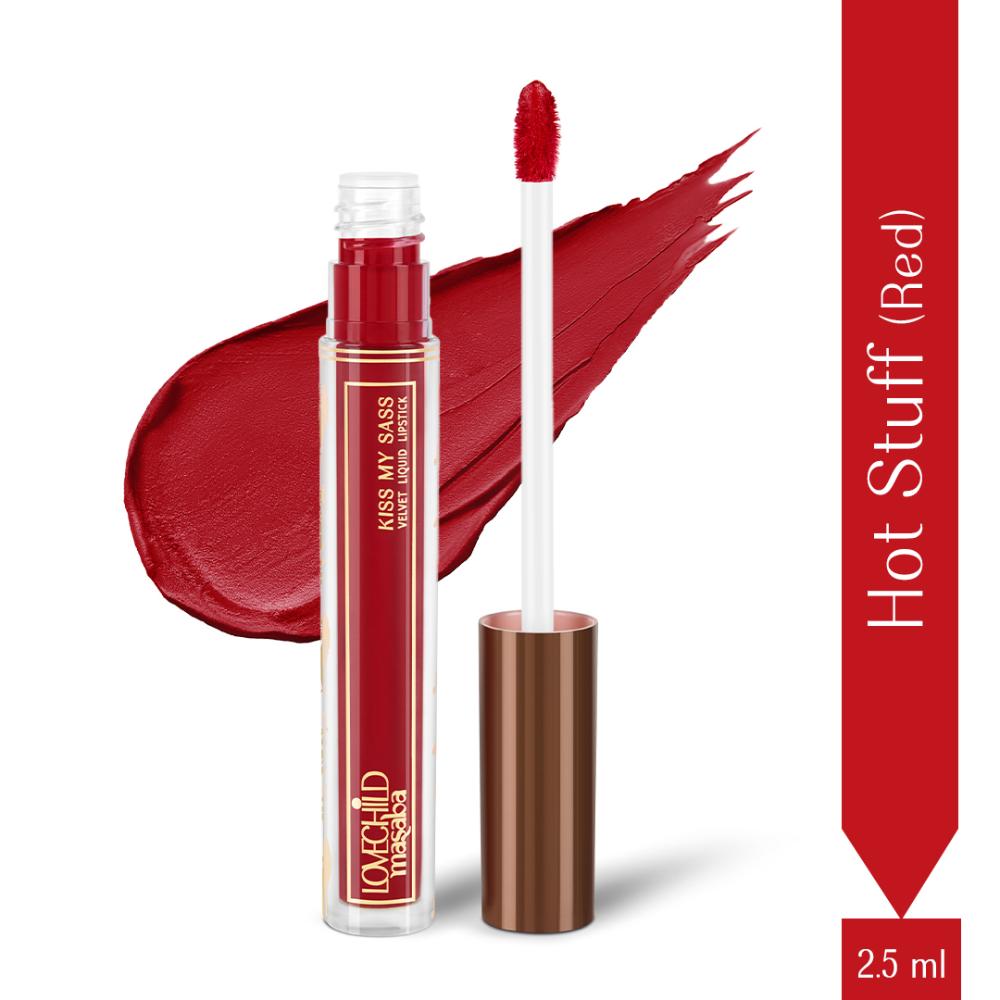 LoveChild Masaba Transfer-proof Long-lasting Velvet Liquid Lipstick, Enriched with Hyaluronic Acid and Kaolin Clay