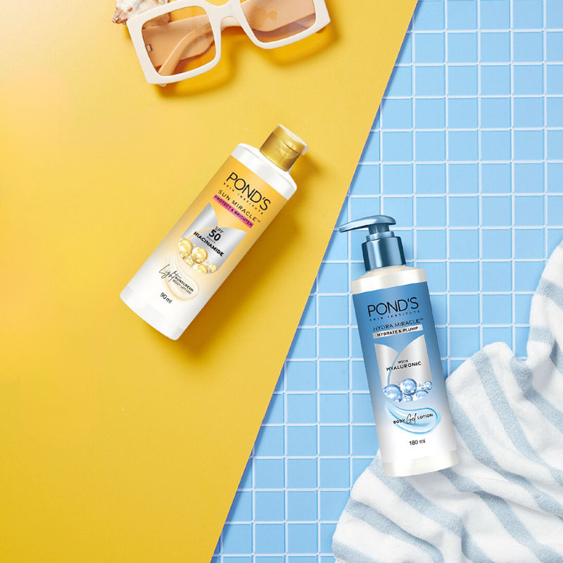 Ponds Sun Miracle SPF 50 PA+++ Niacinamide Light Sunscreen Body Lotion