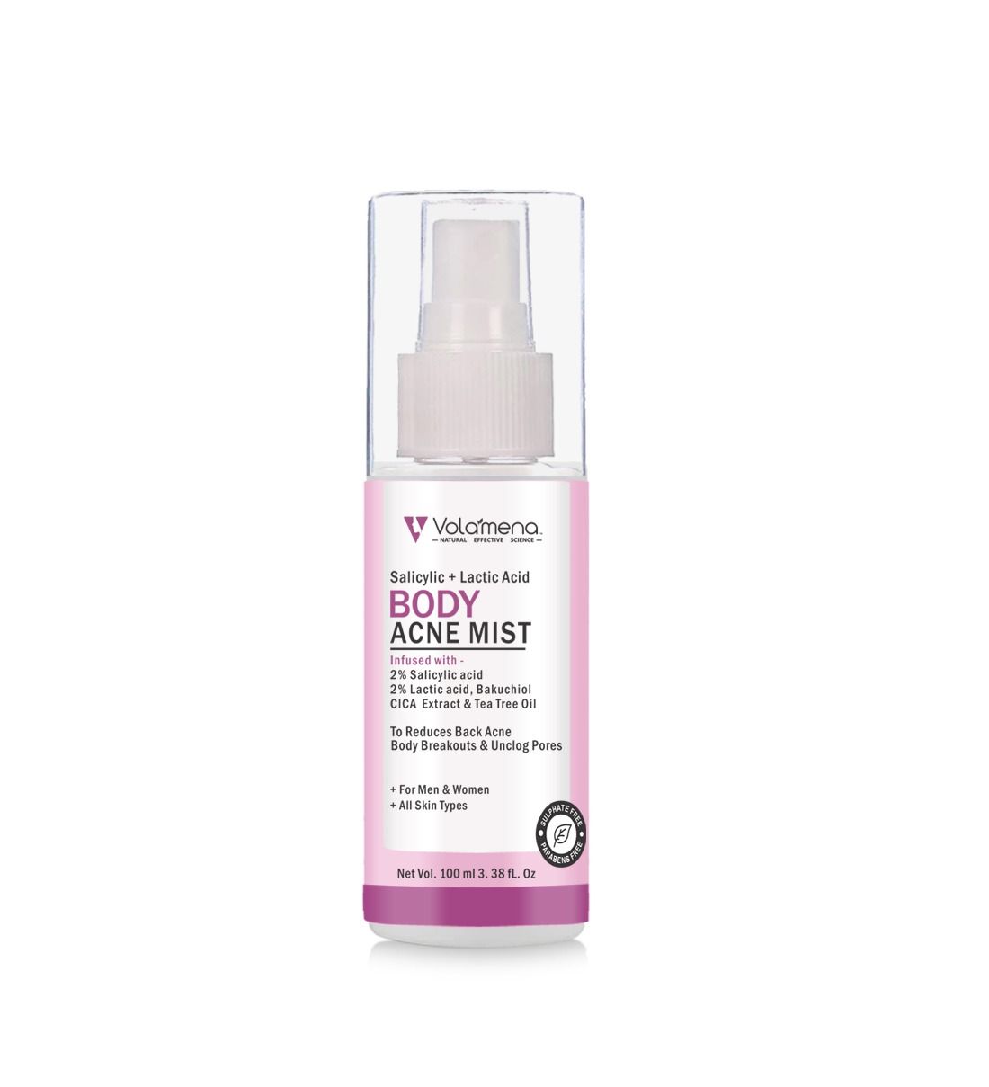 Volamena Body Acne Mist With Salicylic & Lactic