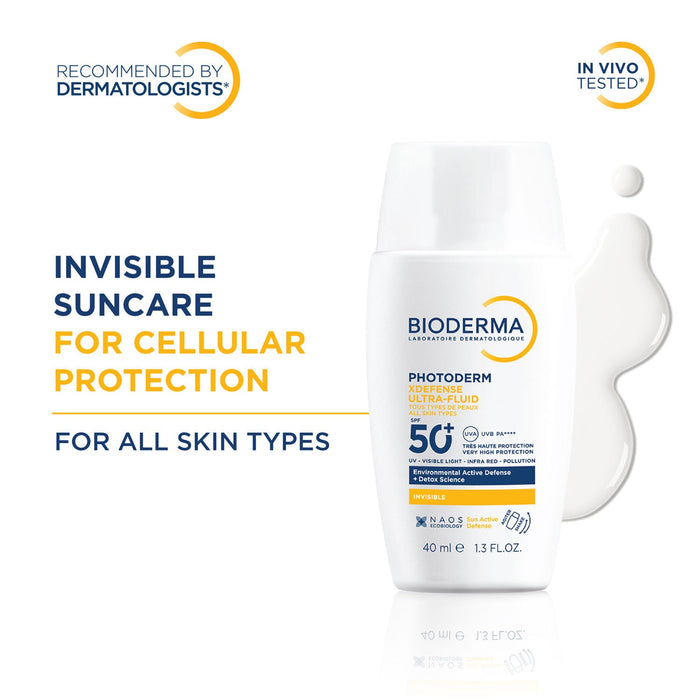 Bioderma Photoderm Xdefense Ultra-Fluid SPF 50+ Invisible Sunscreen PA ++++