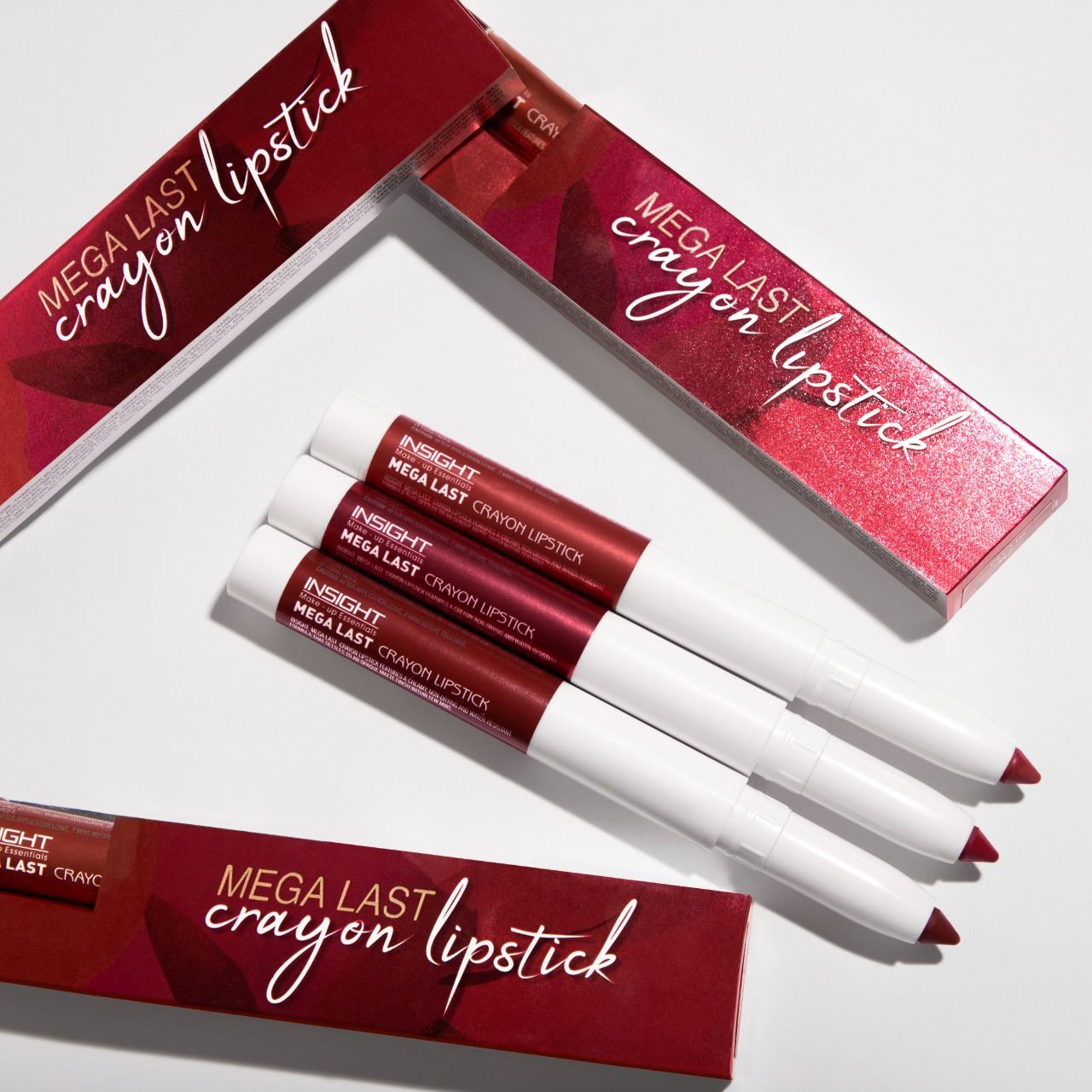 Insight Cosmetics Mega Last Crayon Lipstick, Soft Matte Finish, Non Transfer