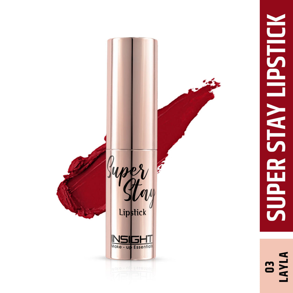 Insight Cosmetics Super Stay Lipstick, Long Lasting Lightweight Transferproof Formula