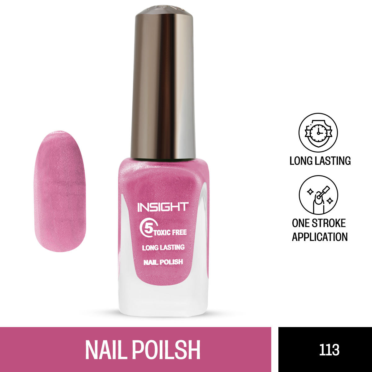Insight Cosmetics 5 Toxic Free long lasting Nail Polish