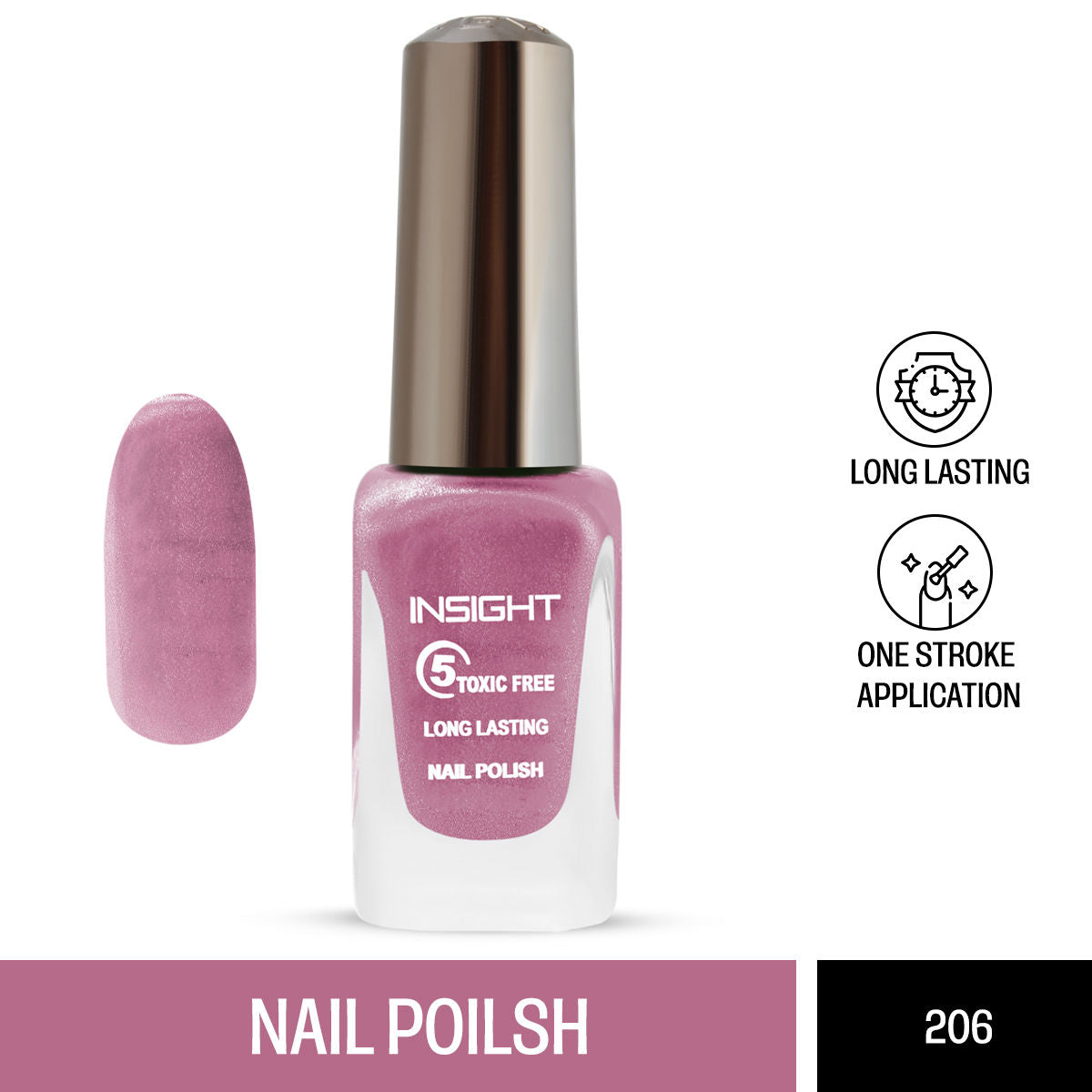 Insight Cosmetics 5 Toxic Free long lasting Nail Polish
