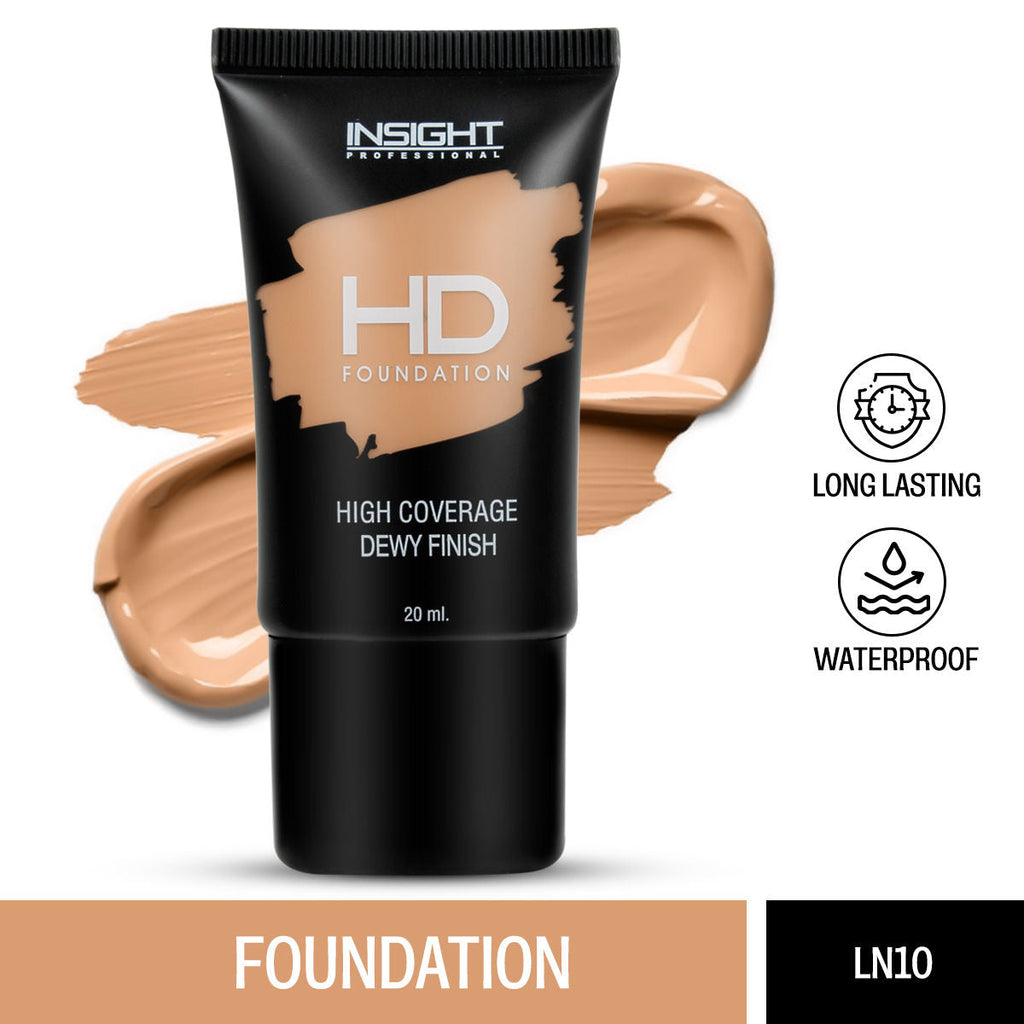Insight Cosmetics Hd Foundation, Dewy Weightless Finish, Waterproof & Long Wear
