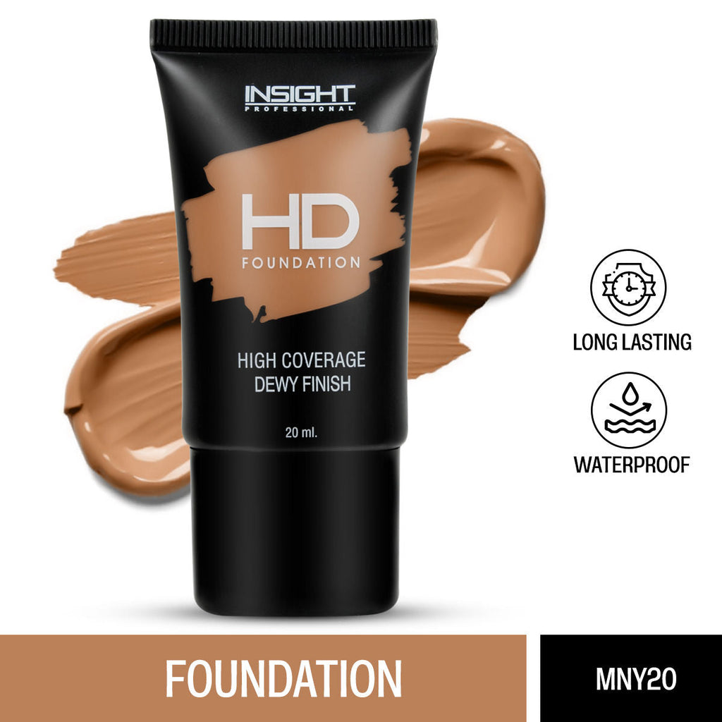Insight Cosmetics Hd Foundation, Dewy Weightless Finish, Waterproof & Long Wear