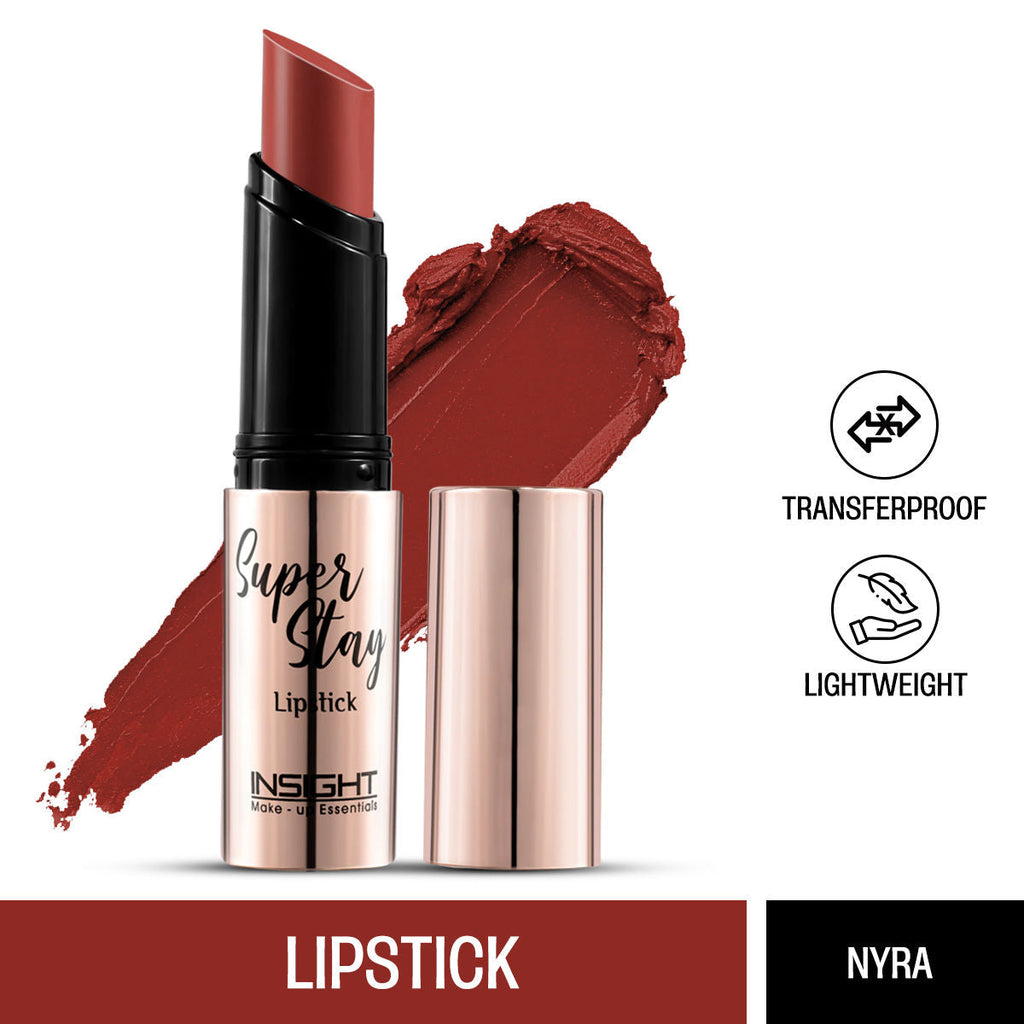 Insight Cosmetics Super Stay Lipstick, Long Lasting Lightweight Transferproof Formula