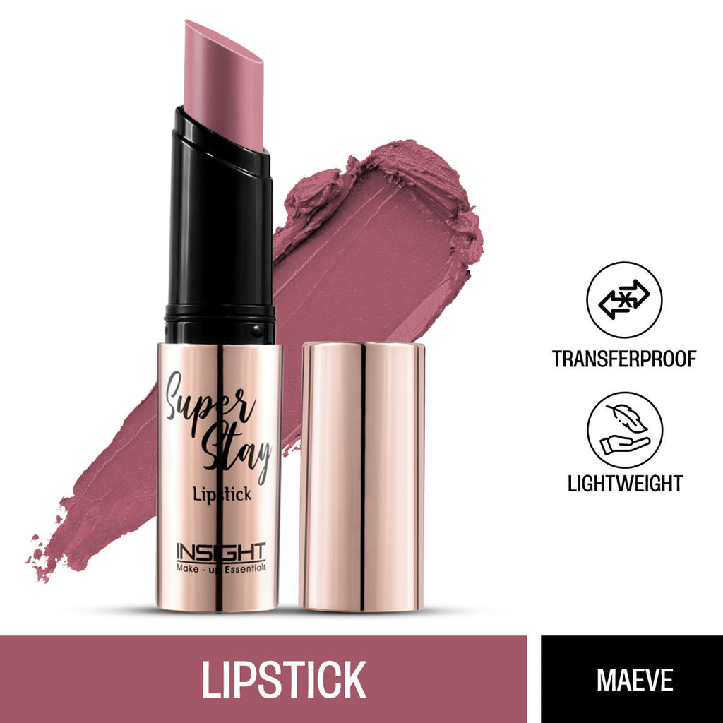 Insight Cosmetics Super Stay Lipstick, Long Lasting Lightweight Transferproof Formula