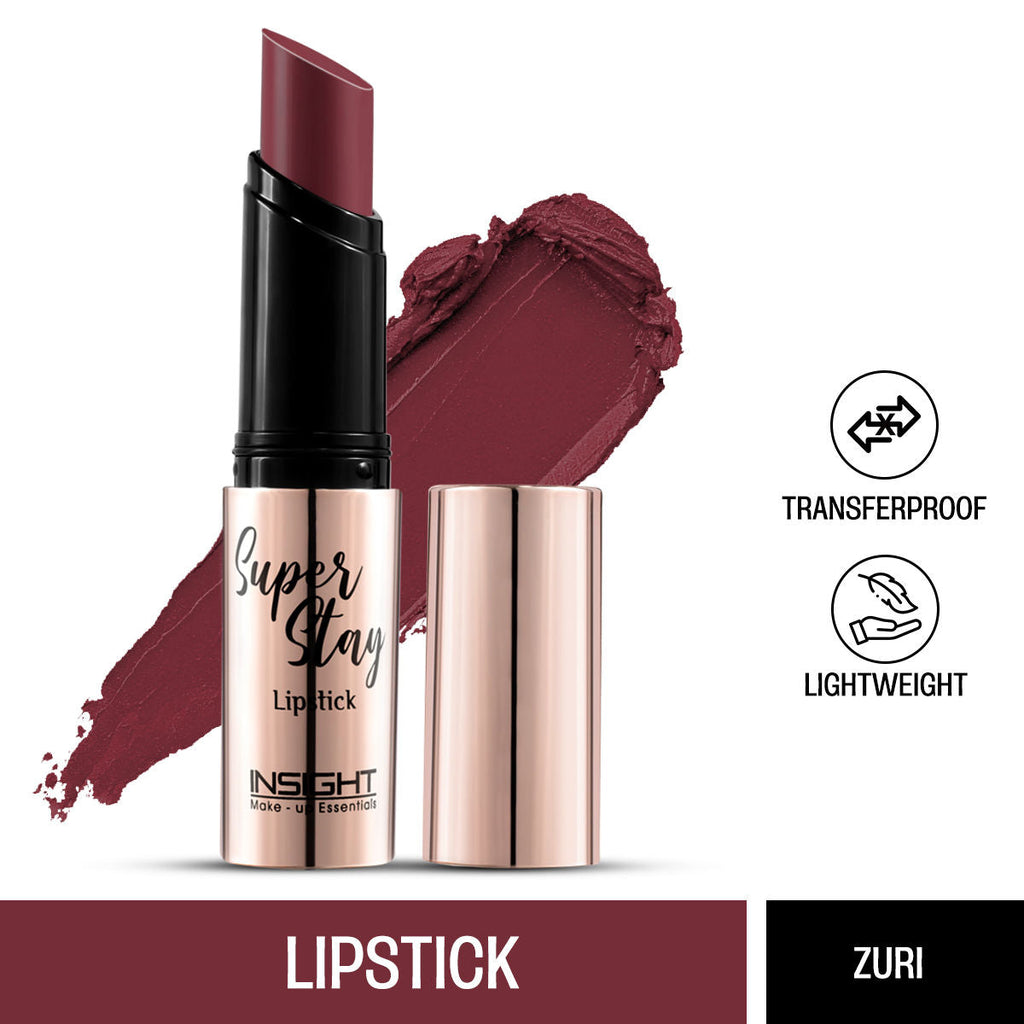 Insight Cosmetics Super Stay Lipstick, Long Lasting Lightweight Transferproof Formula