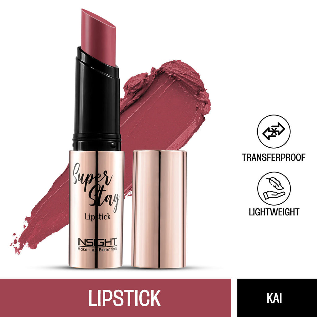 Insight Cosmetics Super Stay Lipstick, Long Lasting Lightweight Transferproof Formula