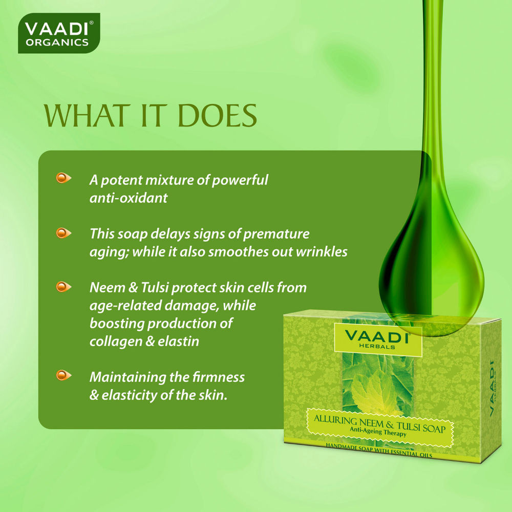 Vaadi Herbals Alluring Neem And Tulsi Soap