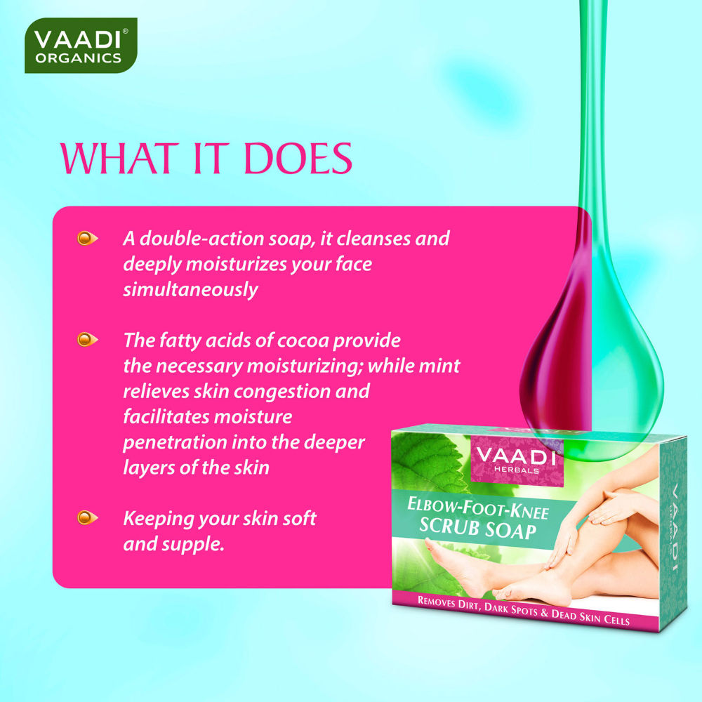 Vaadi Herbals Elbow-Foot-Knee Scrub Soap