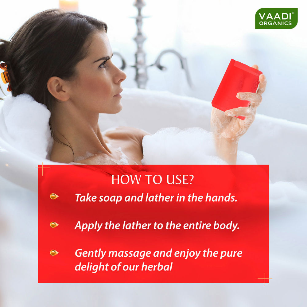 Vaadi Herbals Enchanting Rose Soap With Anti Pigmentation Therapy