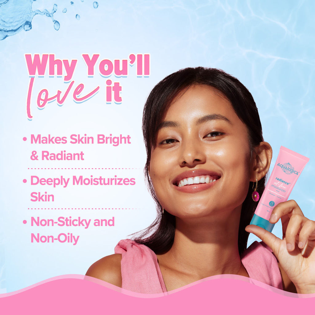 Aqualogica Radiance+ Oil Free Moisturizer with Watermelon & Niacinamide for Radiant Skin
