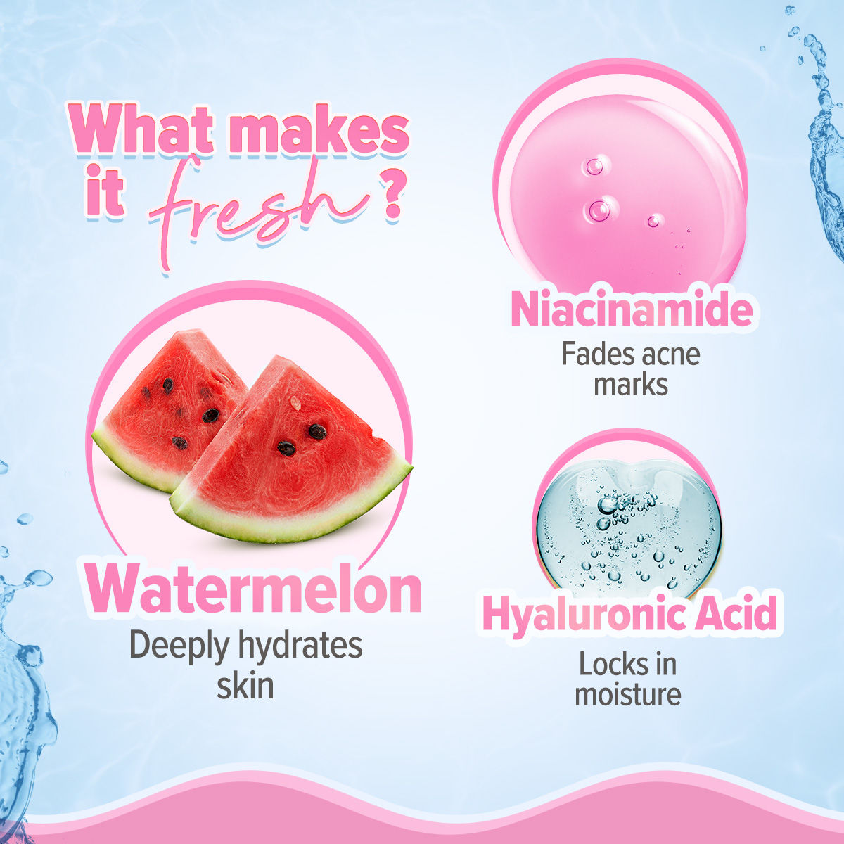 Aqualogica Radiance+ Oil Free Moisturizer with Watermelon & Niacinamide for Radiant Skin