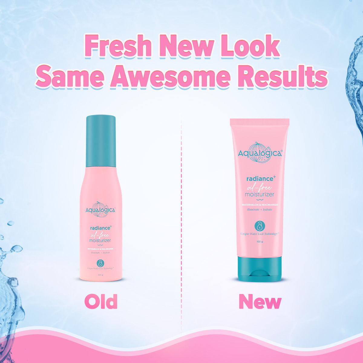 Aqualogica Radiance+ Oil Free Moisturizer with Watermelon & Niacinamide for Radiant Skin