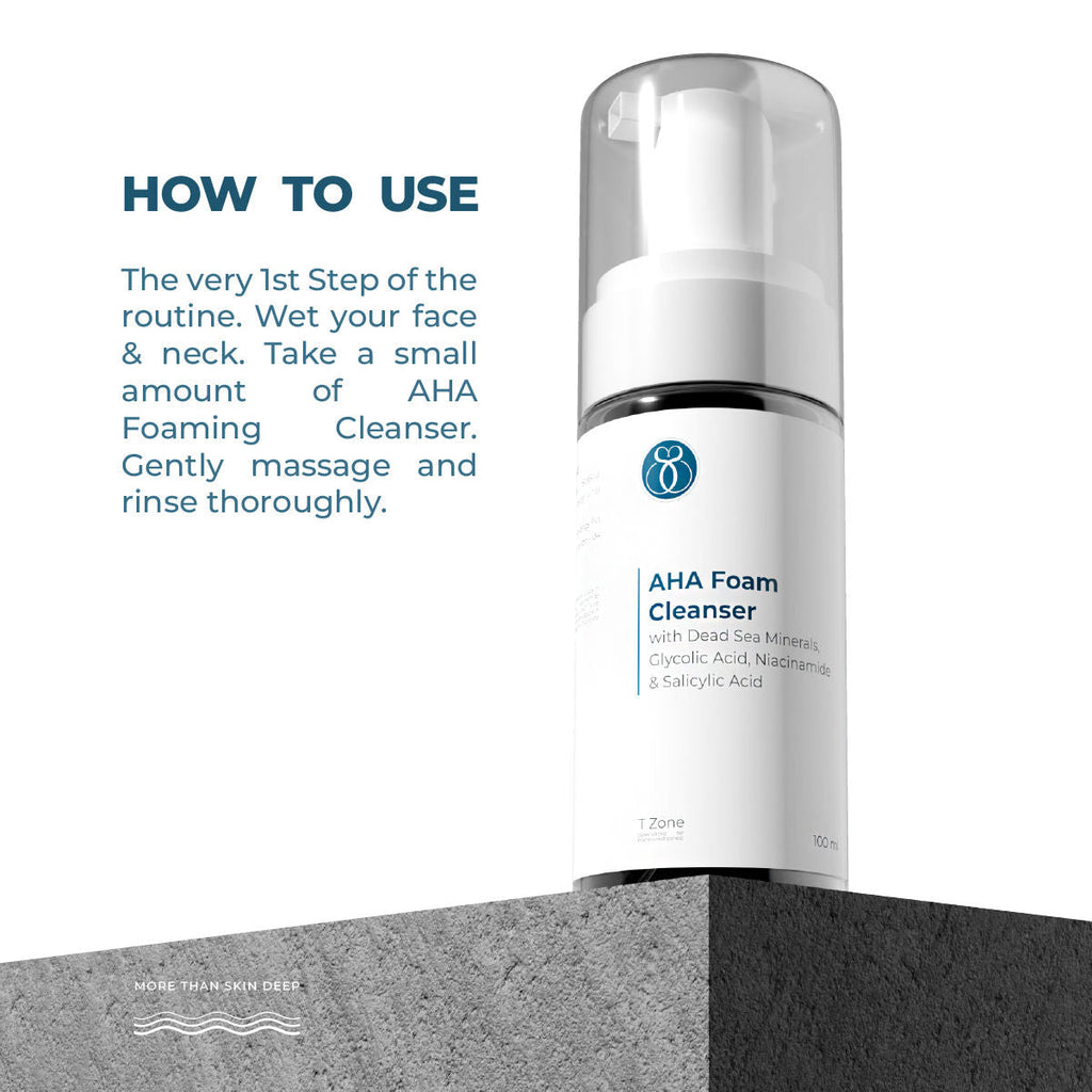 SeaSoul Aha Foam Cleanser With Dead Sea Minerals & Glycolic Acid