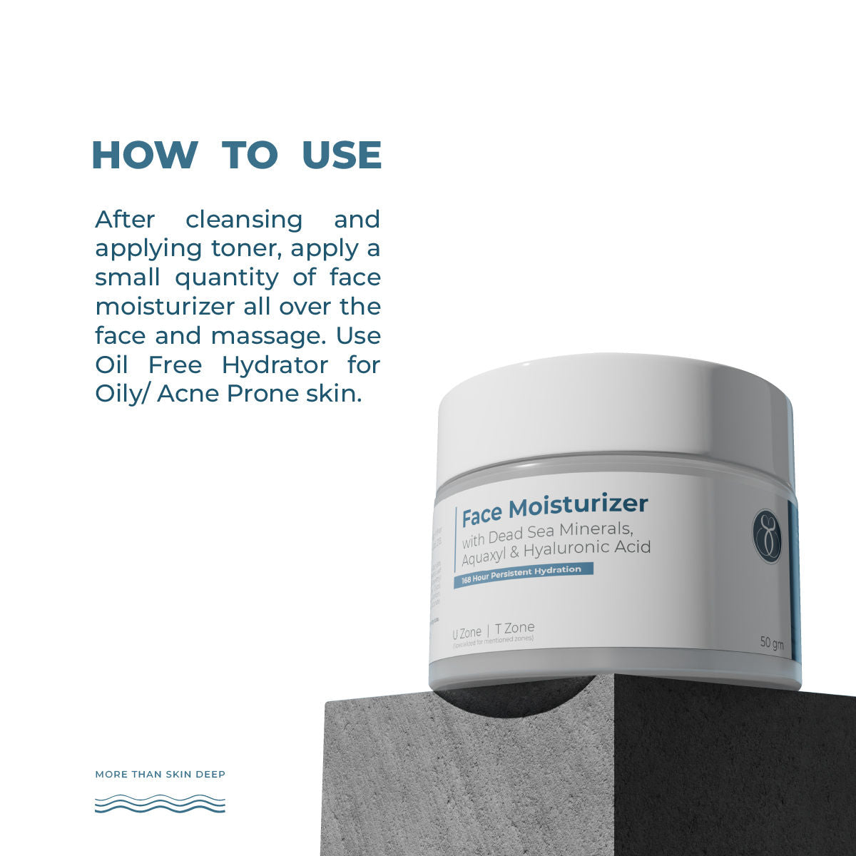 SeaSoul Hydraing Face Moisturiser With Dead Sea Minerals, Aquaxyl & Hyaluronic Acid