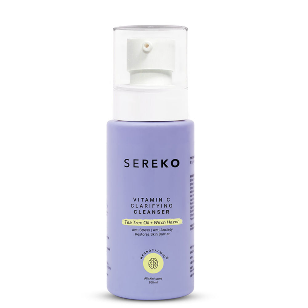 Sereko Vitamin C Clarifying Face Wash Cleanser For Brighter & Glowing Skin With Tea Tree Oil