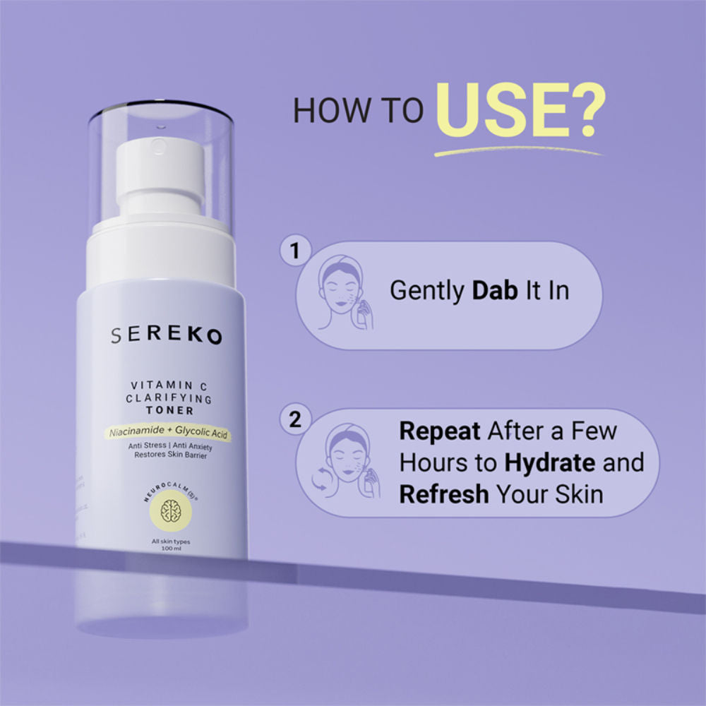 Sereko Vitamin C Clarifying Face Toner With Niacinamide For Brightening & Tighten Pores