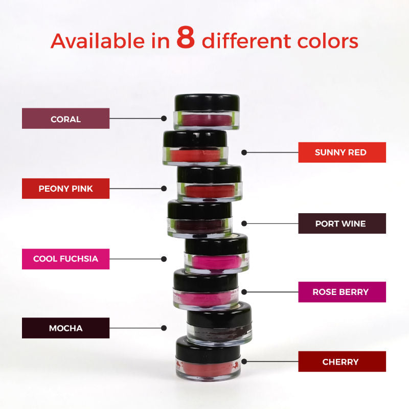 inatur Lip and Cheek Tint Coral and Port Wine with Shea Butter and Organic