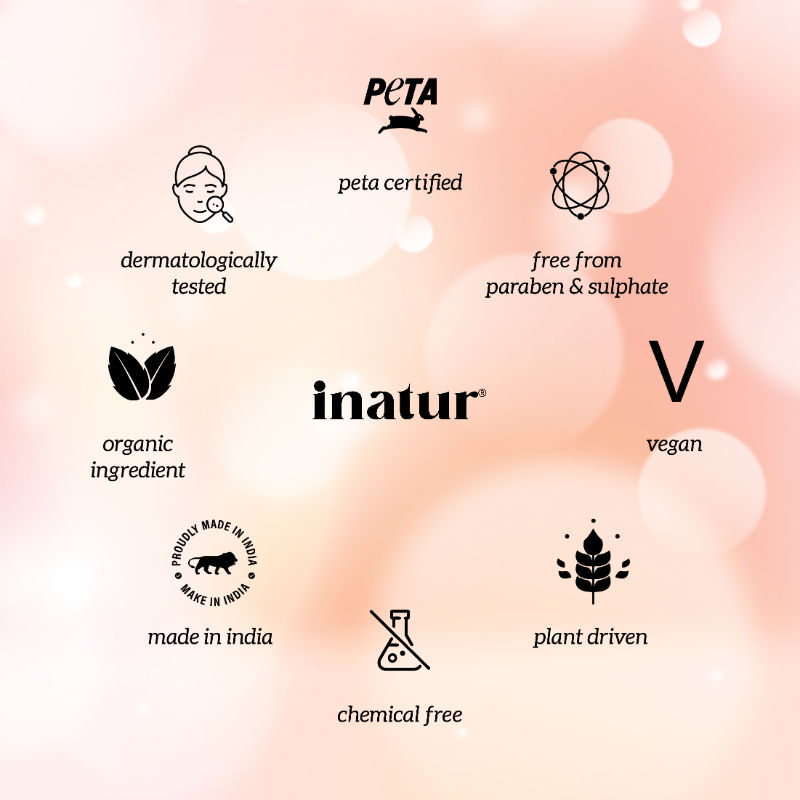 inatur Lip and Cheek Tint Coral and Port Wine with Shea Butter and Organic