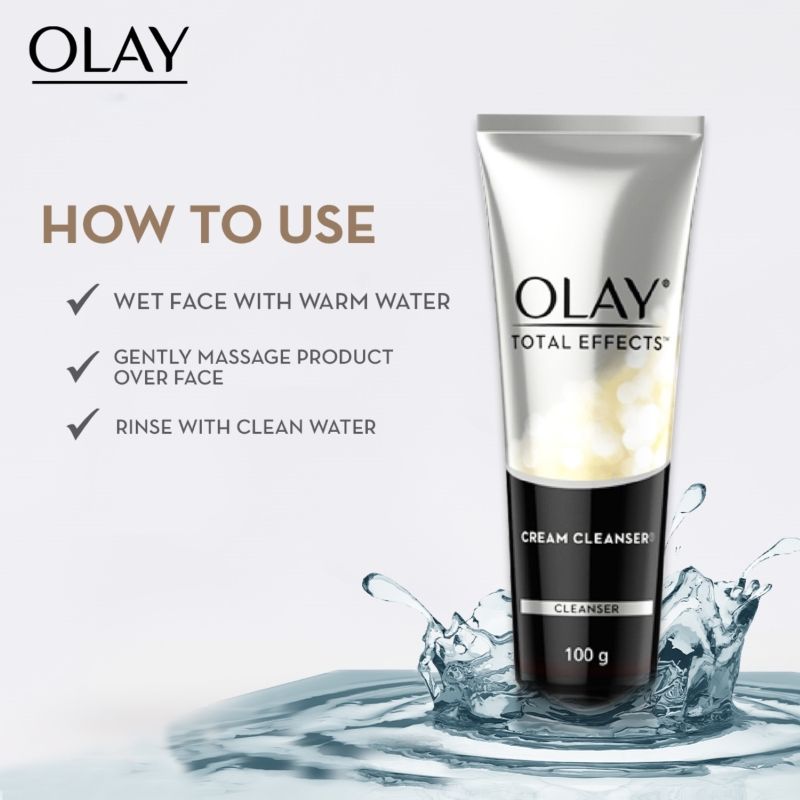Olay Total Effects Foaming Cleanser & Face Wash, Fights 7 Signs of Ageing With Green Tea Extracts