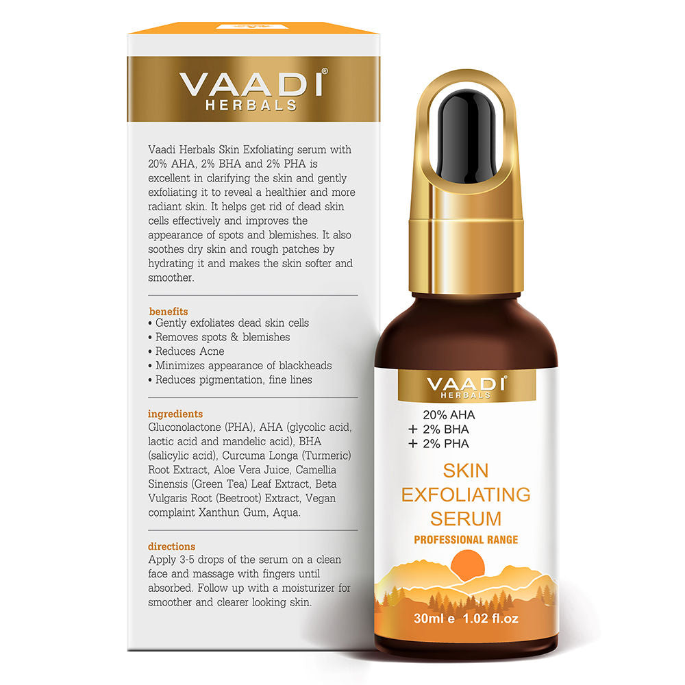 Vaadi Herbals Skin Exfoliating Serum With 20% AHA & 2% BHA & 2% PHA