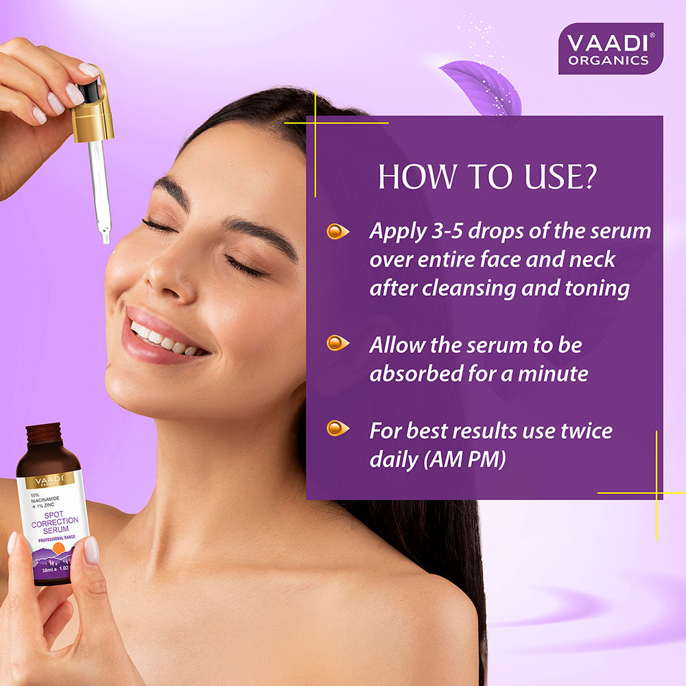 Vaadi Herbals Spot Correction Serum With 10 % Niacinamide & 1% Zinc