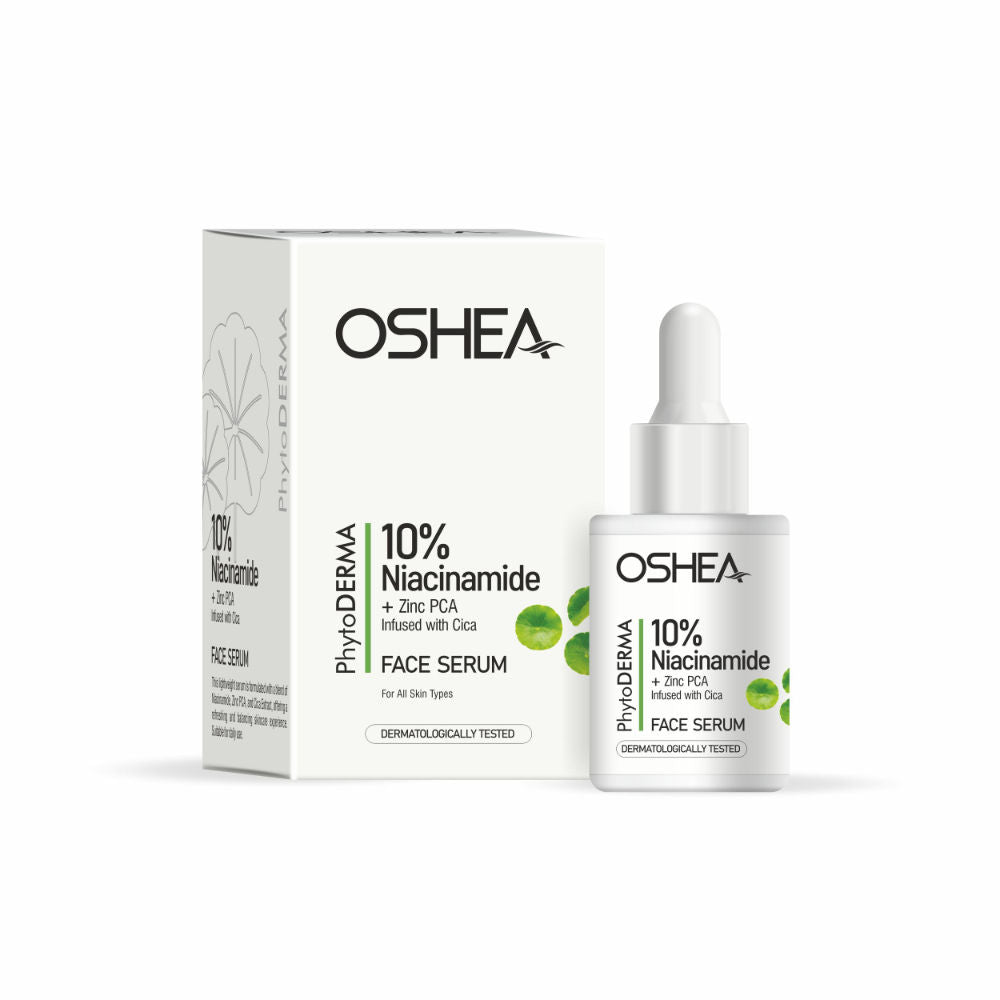 Oshea Herbals Phytoderma Face Serum With 10% Niacinamide, Zinc & Cica Extract Reduces Acne Blemishes