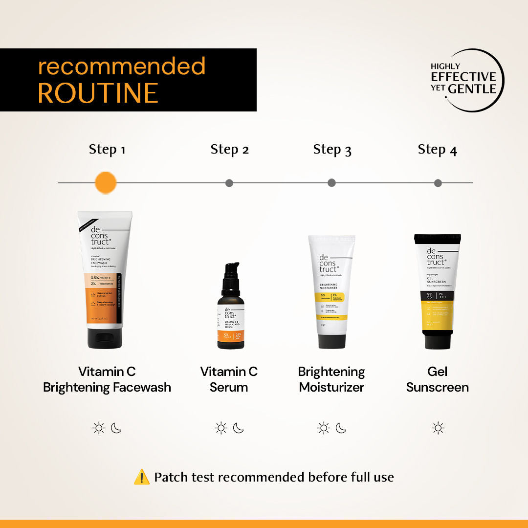 Deconstruct Vitamin C Brightening Face Wash, Brightens & Fades Dark Spots