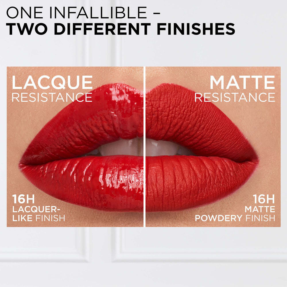 L'Oreal Paris Infallible Laque Resistance Liquid Lipstick, 16H Lacquer Shine