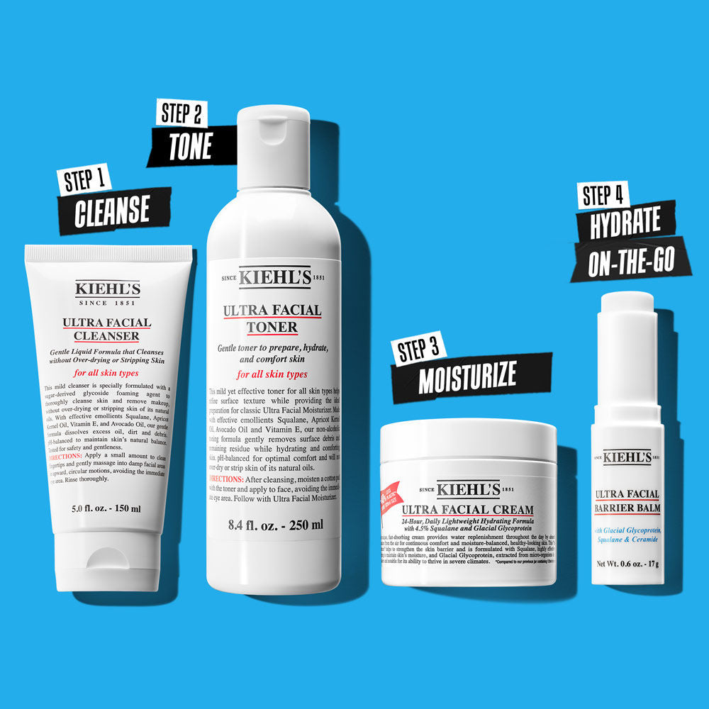 Kiehl's Ultra Facial Cream With 24 Hour Hydration - Moisturizer For Softer, Hydrated Skin