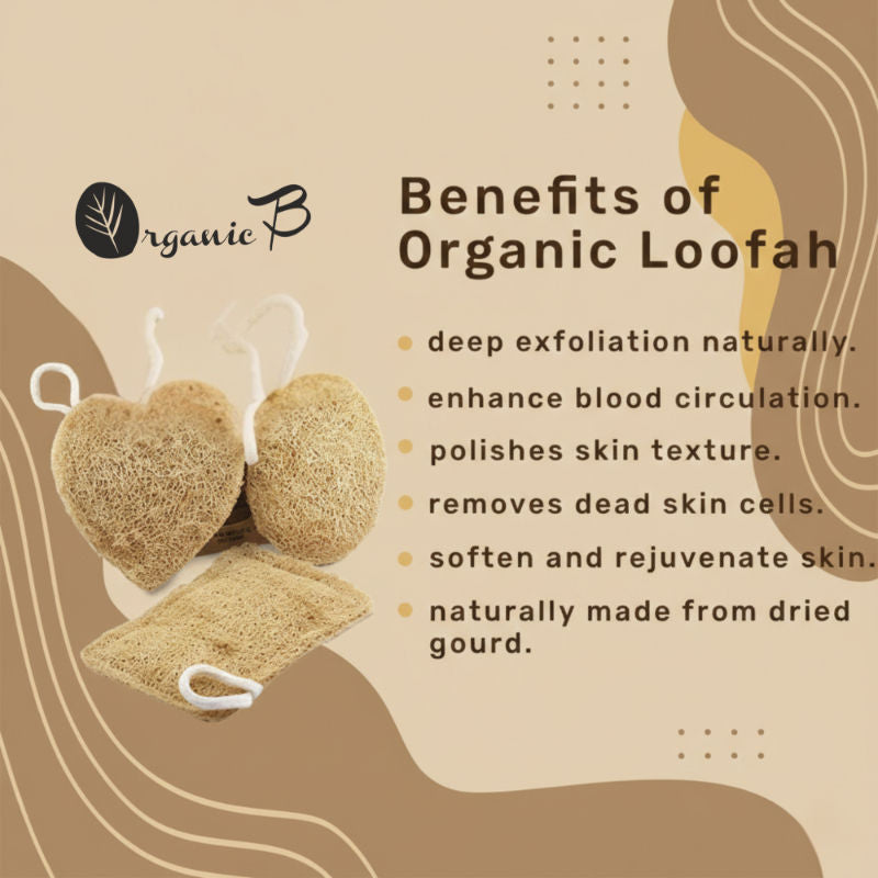 Organic B Natural & Effective Sundried Three Shaped Loofah